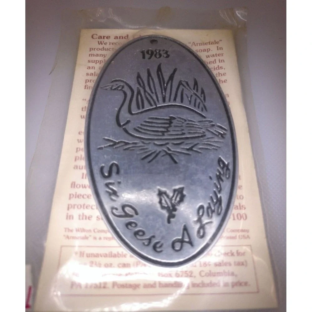 WILTON ARMETALE‎ Ornament Adult OS Silver Excellent Twelve Days of Christmas